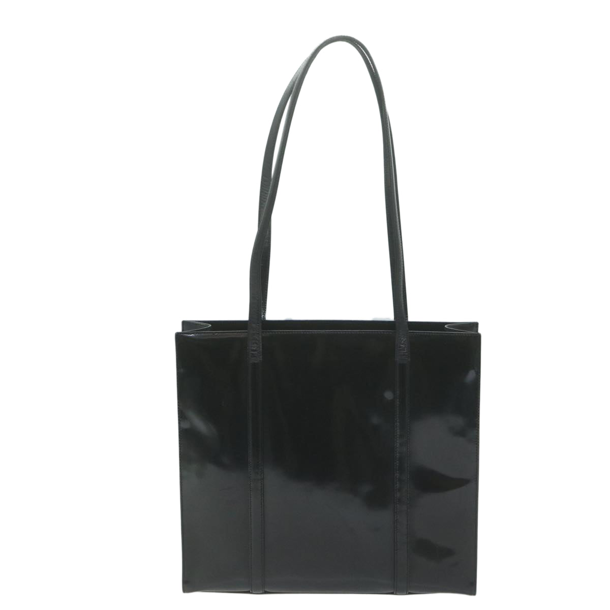 PRADA Shoulder Bag Patent leather Black bs11846