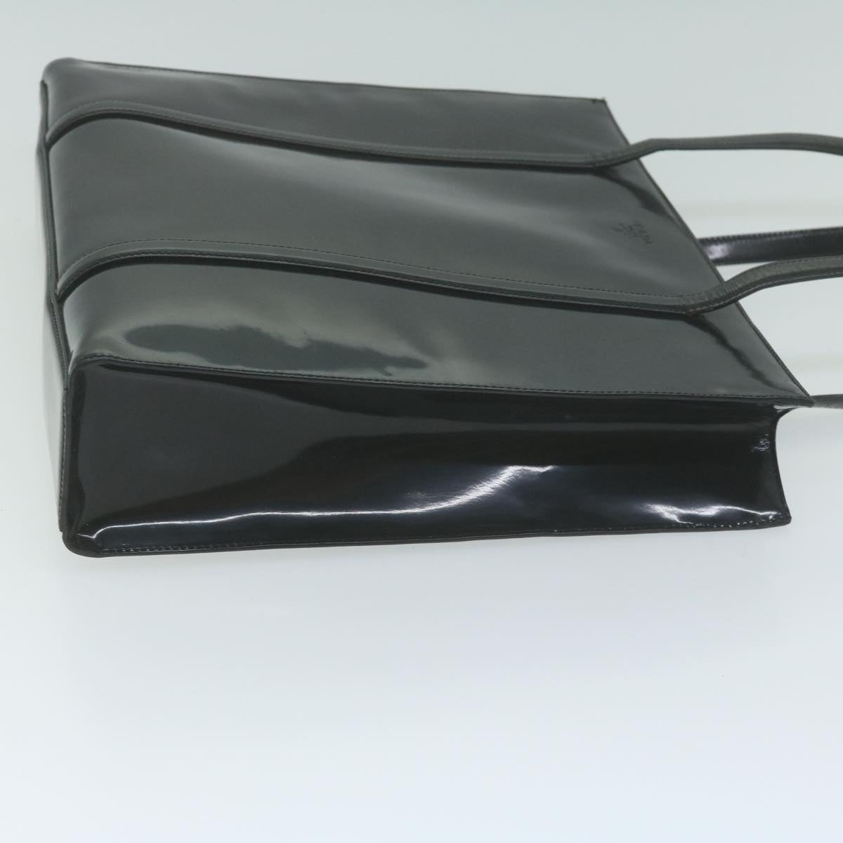 PRADA Shoulder Bag Patent leather Black bs11846
