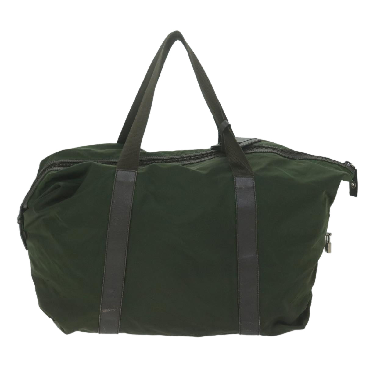 PRADA Boston Bag Nylon Green bs11886