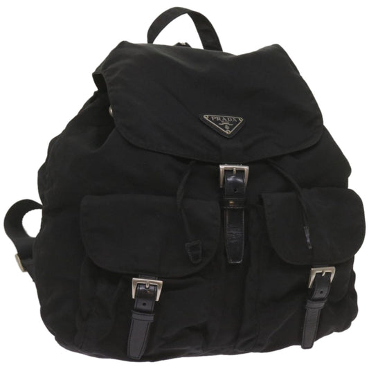 PRADA Backpack Nylon Black  bs12157