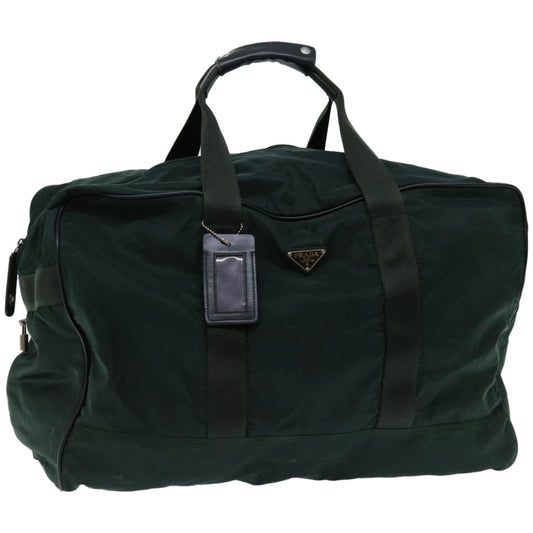 PRADA Boston Bag Nylon Green  bs12158