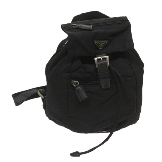 PRADA Backpack Nylon Black  bs12379