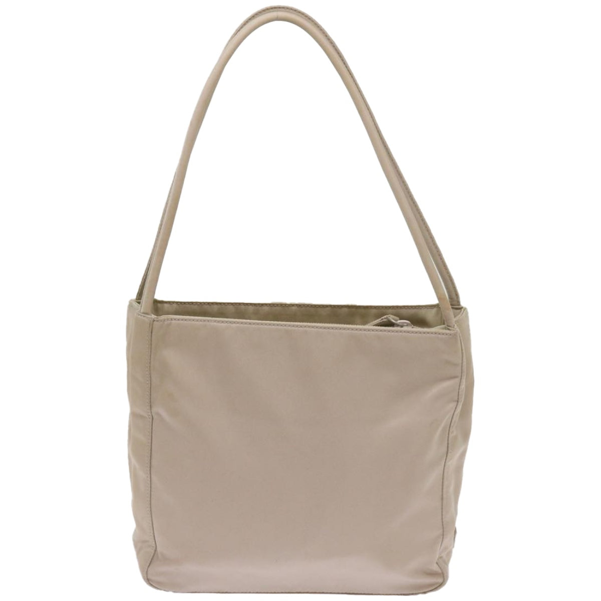 PRADA Hand Bag Nylon Beige  bs12390