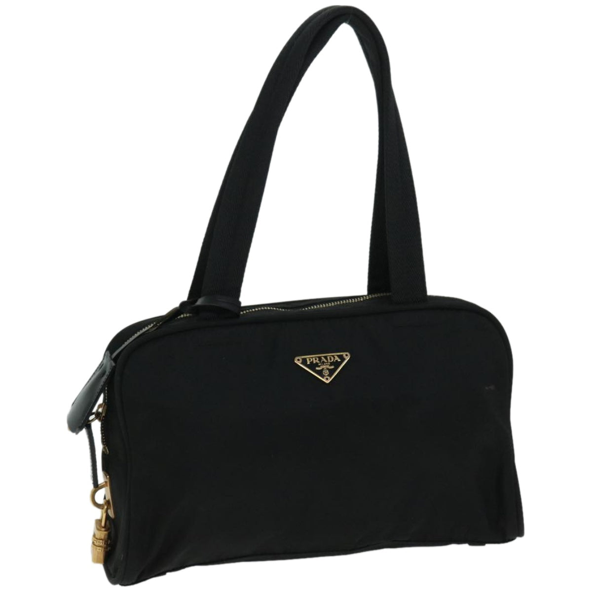 PRADA Hand Bag Nylon Black  bs12409
