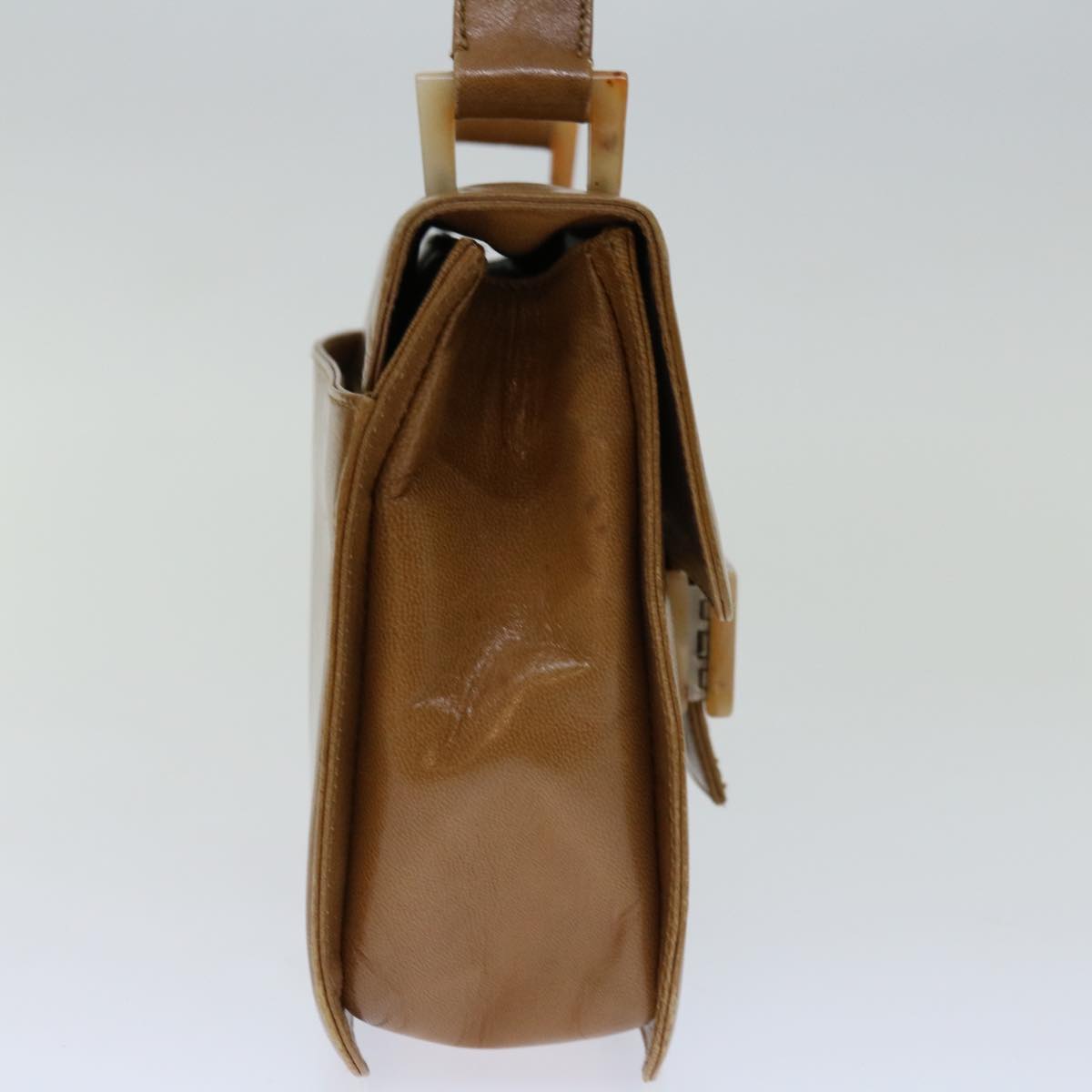 PRADA Shoulder Bag Leather Beige  bs12508