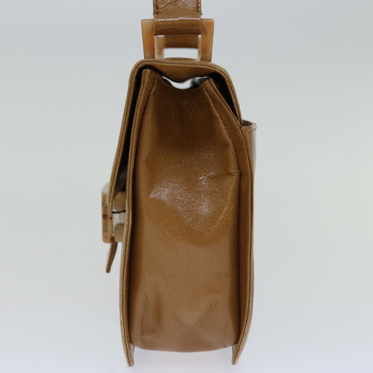 PRADA Shoulder Bag Leather Beige  bs12508