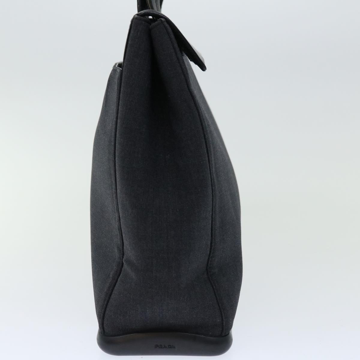 PRADA Tote Bag Canvas Black  bs12519
