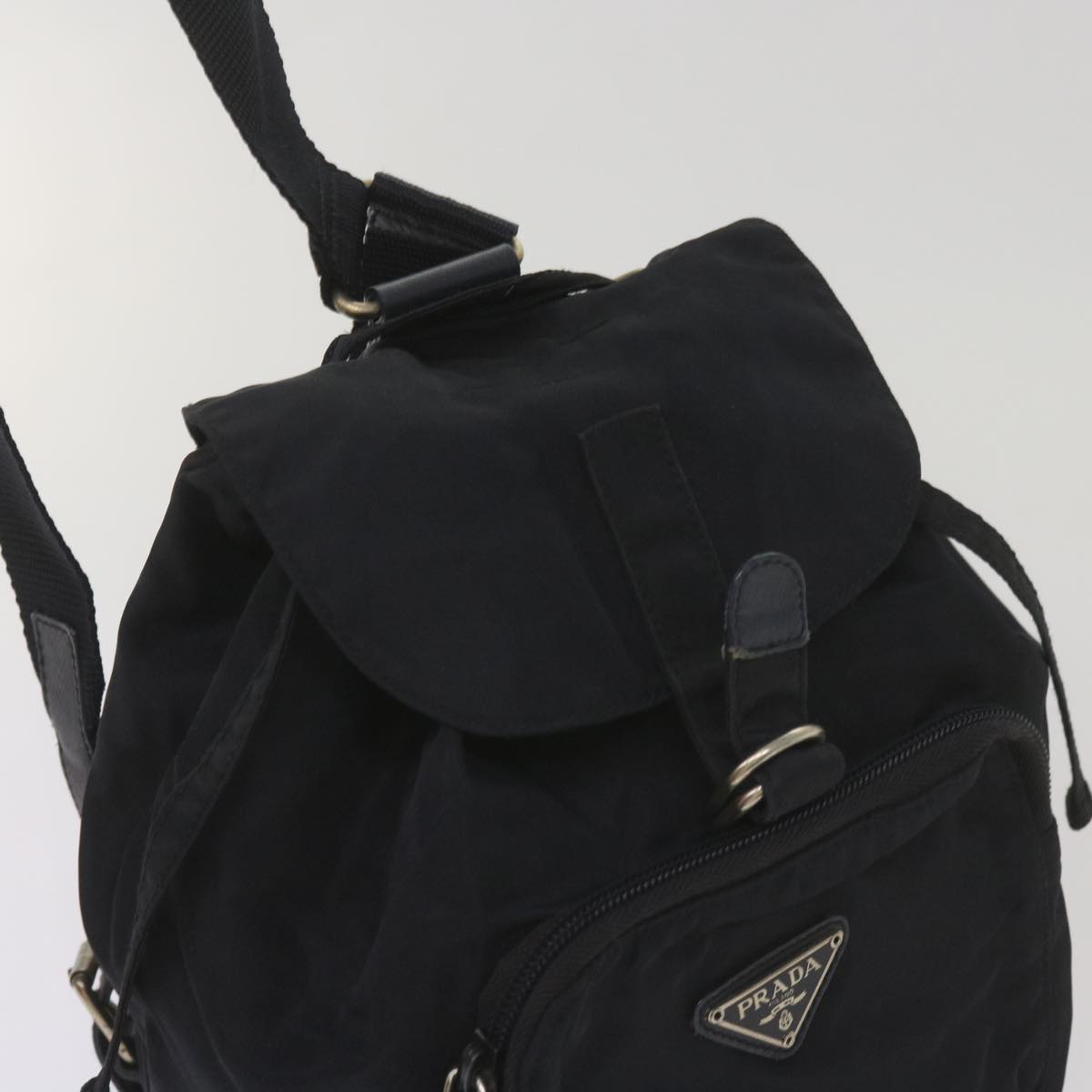 PRADA Backpack Nylon Black  bs12521