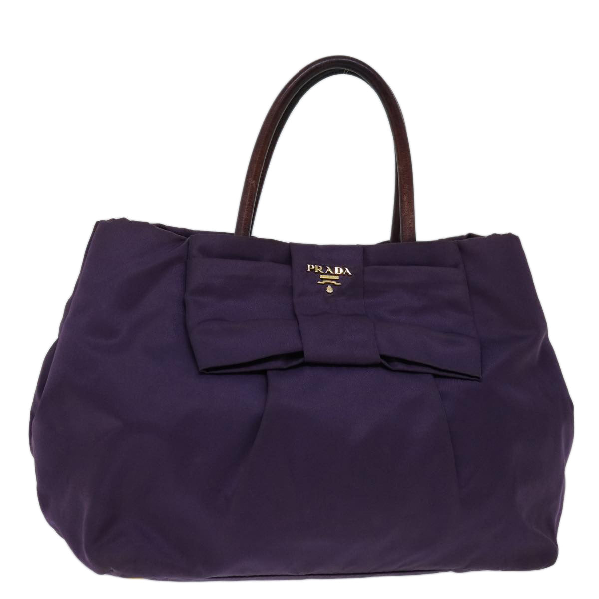 PRADA Hand Bag Nylon Purple  bs12547