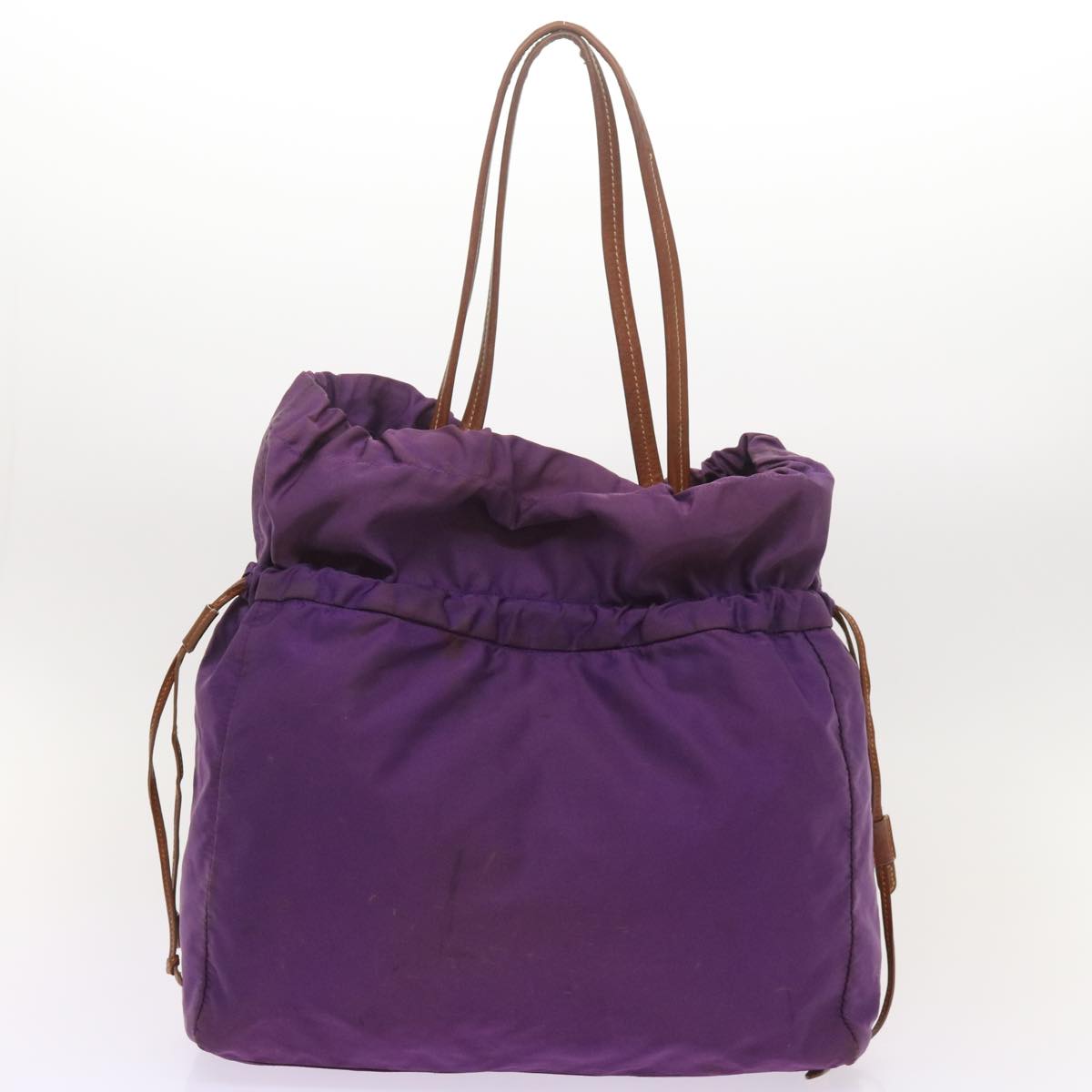 PRADA Tote Bag Nylon 2Set Purple Black  bs12552