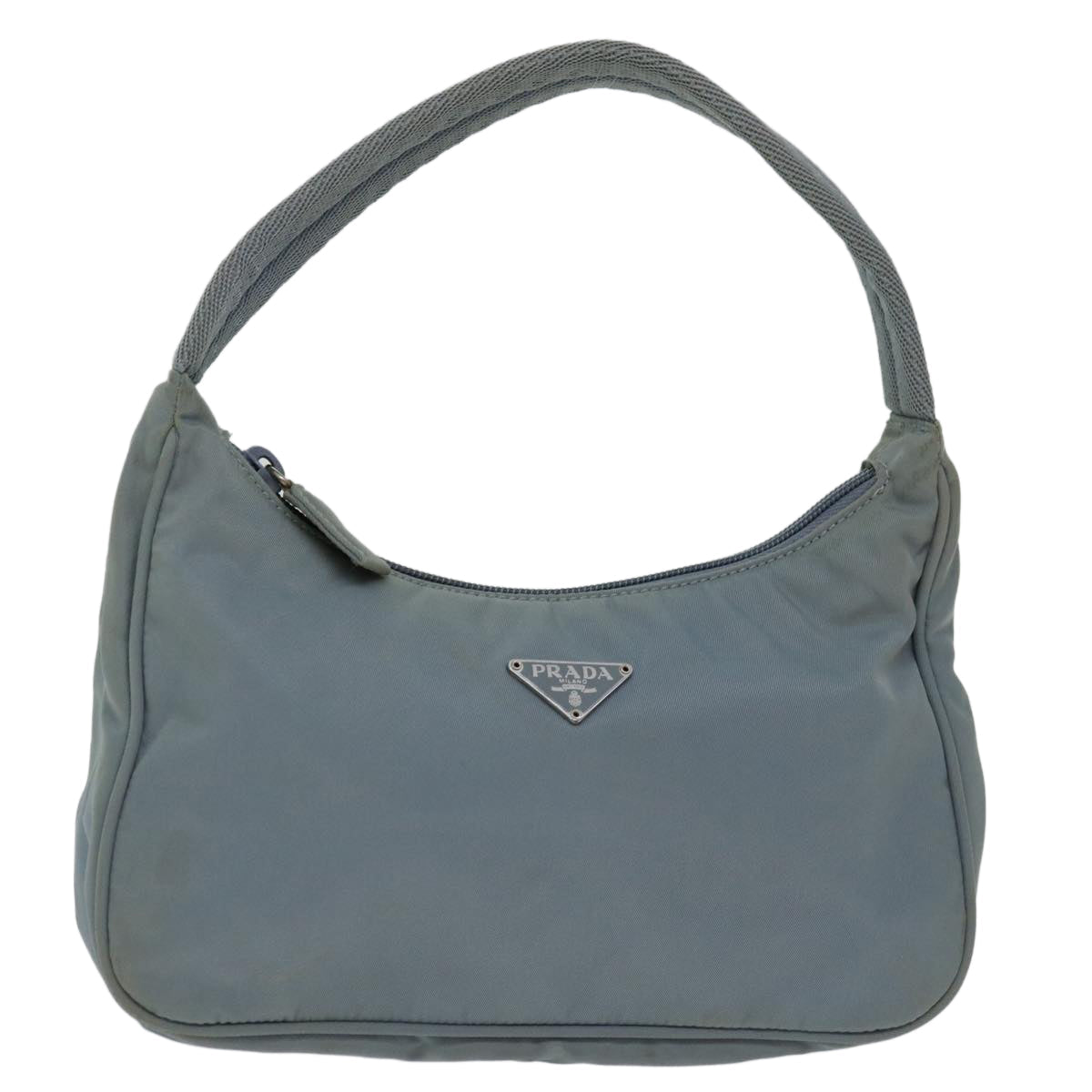 PRADA Hand Bag Nylon Light Blue  bs12579