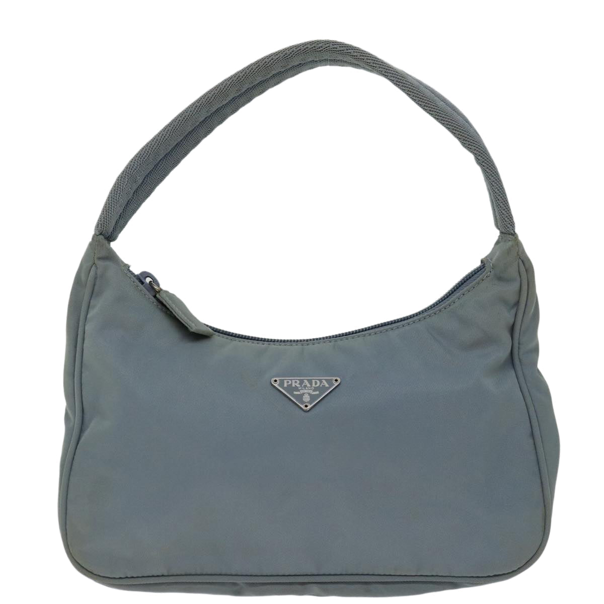 PRADA Hand Bag Nylon Light Blue  bs12579