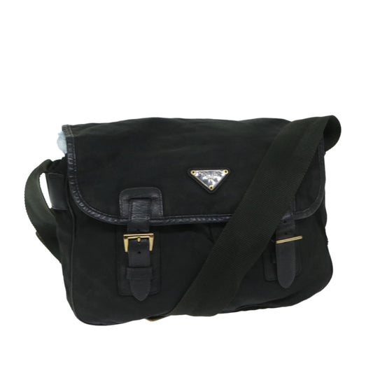 PRADA Shoulder Bag Nylon Black  bs12610