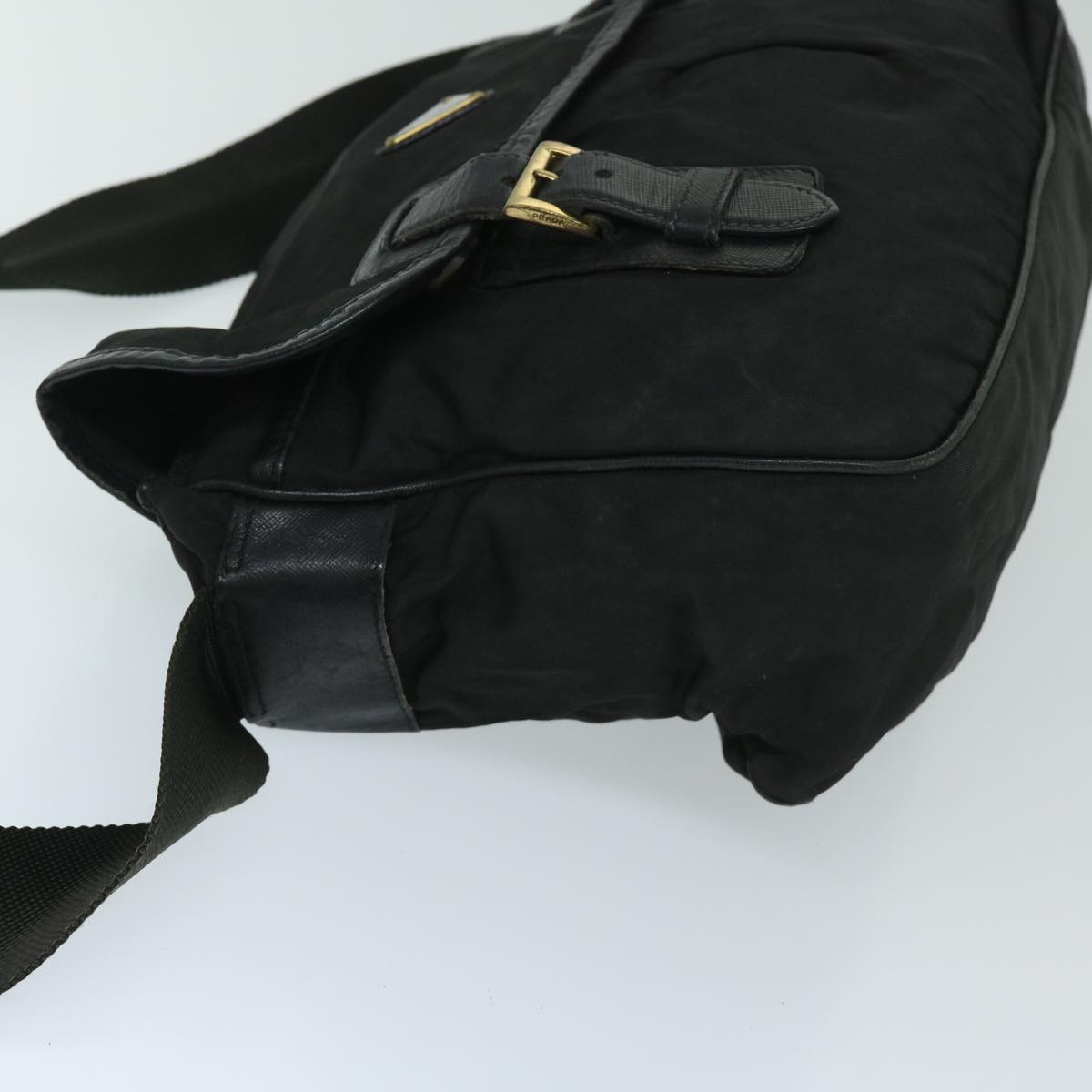 PRADA Shoulder Bag Nylon Black  bs12610