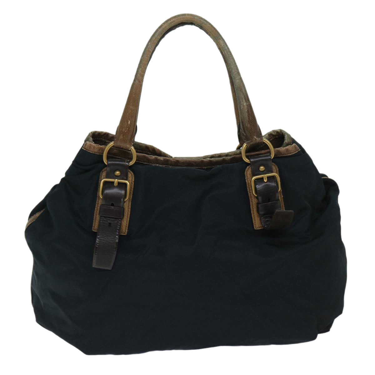 PRADA Hand Bag Nylon Navy  bs12612