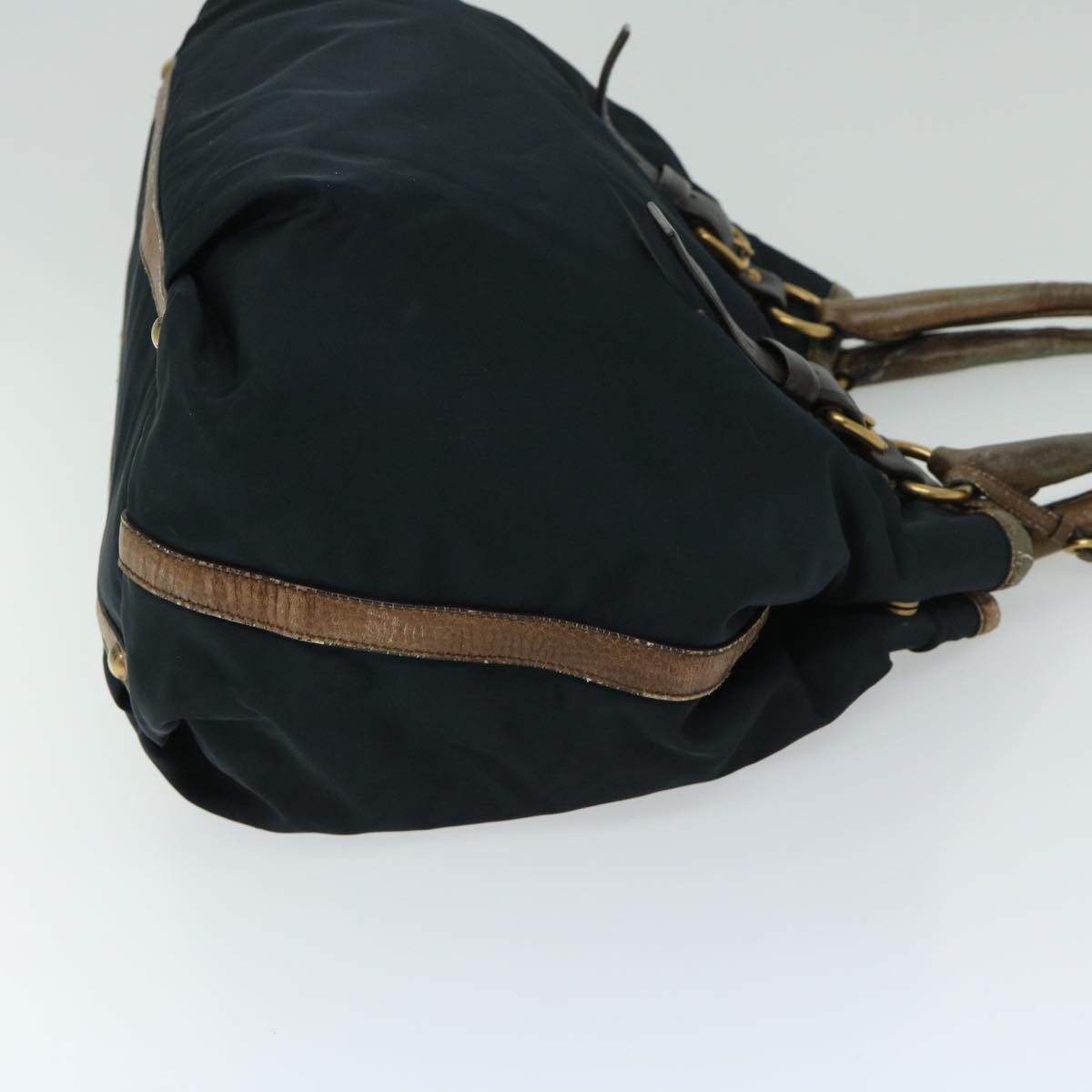 PRADA Hand Bag Nylon Navy  bs12612