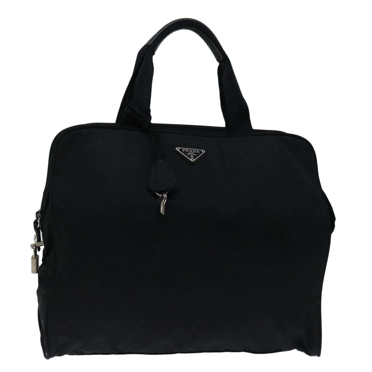 PRADA Hand Bag Nylon Black  bs12613