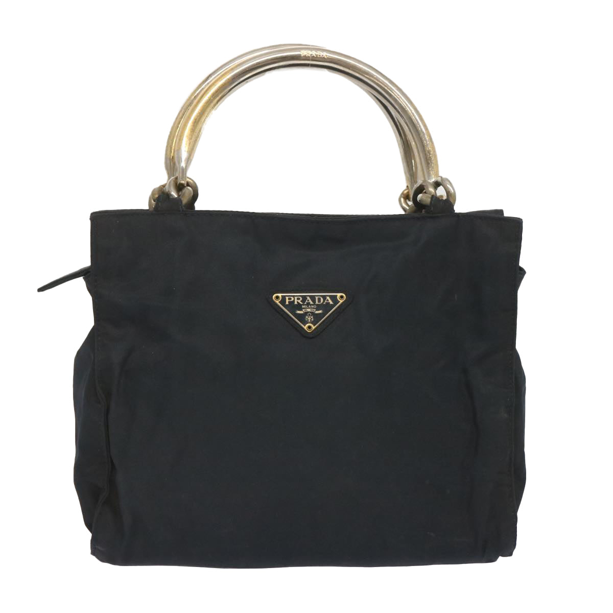 PRADA Hand Bag Nylon Navy  bs12614