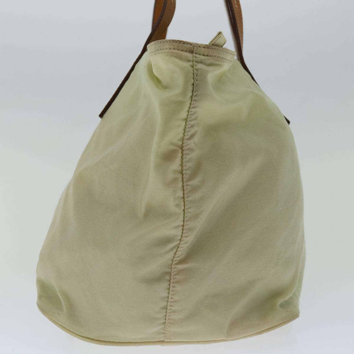 PRADA Tote Bag Nylon Beige  bs12616