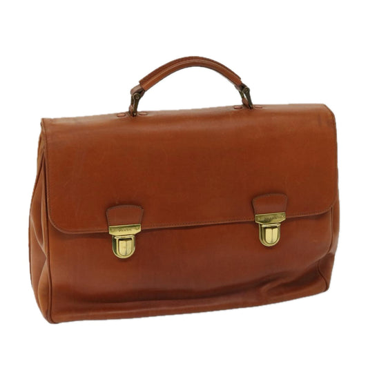 PRADA Hand Bag Leather Brown  bs12617