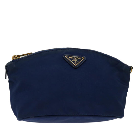 PRADA Pouch Nylon Navy  bs12623