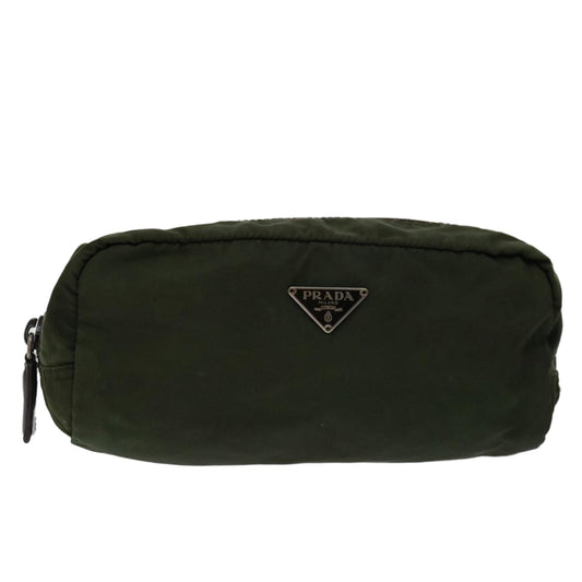 PRADA Pouch Nylon Khaki  bs12624