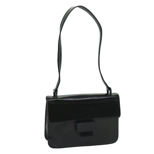PRADA Hand Bag Leather Black  bs12636