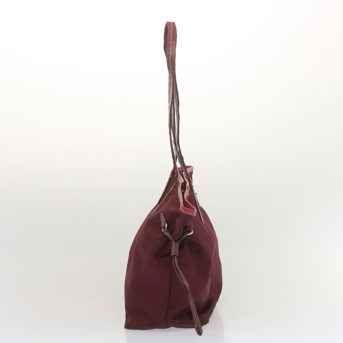 PRADA Tote Bag Nylon Wine Red bs12805