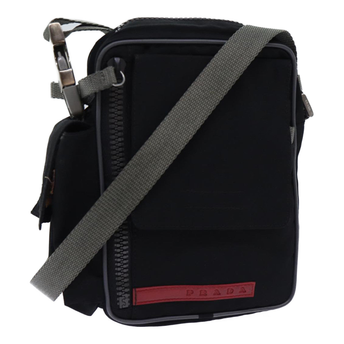 PRADA Sports Shoulder Bag Nylon Black bs12819