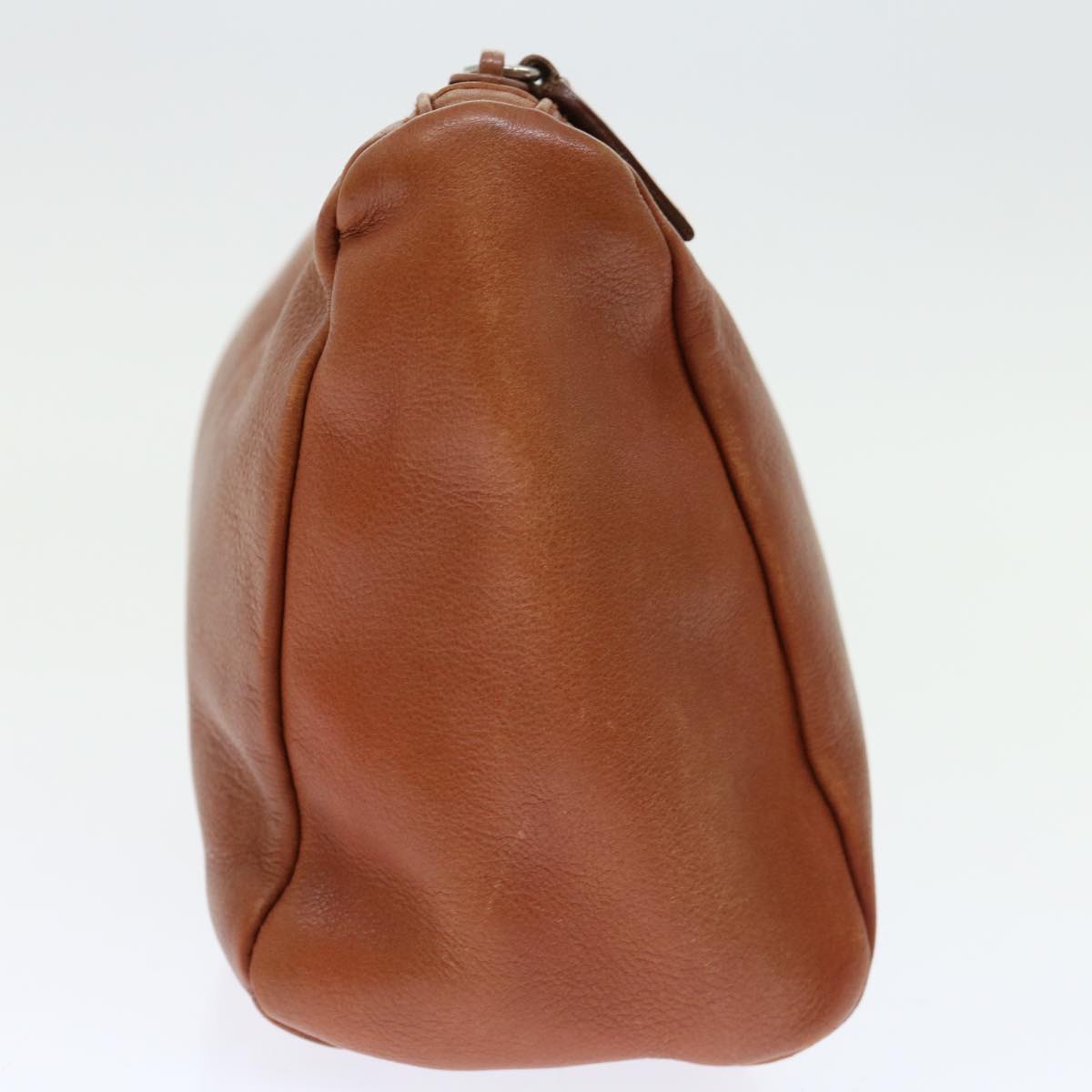PRADA Pouch Leather Brown bs12821