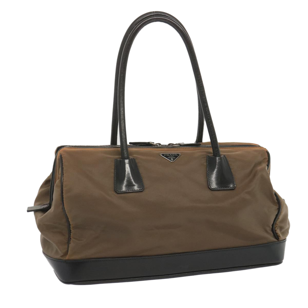 PRADA Shoulder Bag Nylon Brown  bs12824