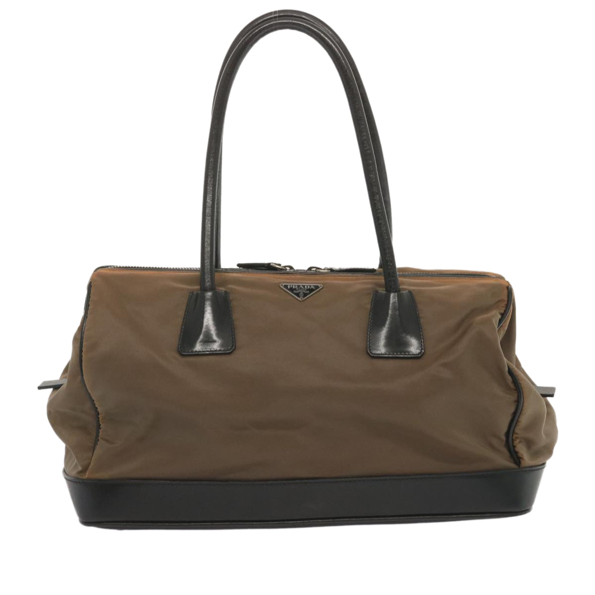 PRADA Shoulder Bag Nylon Brown  bs12824