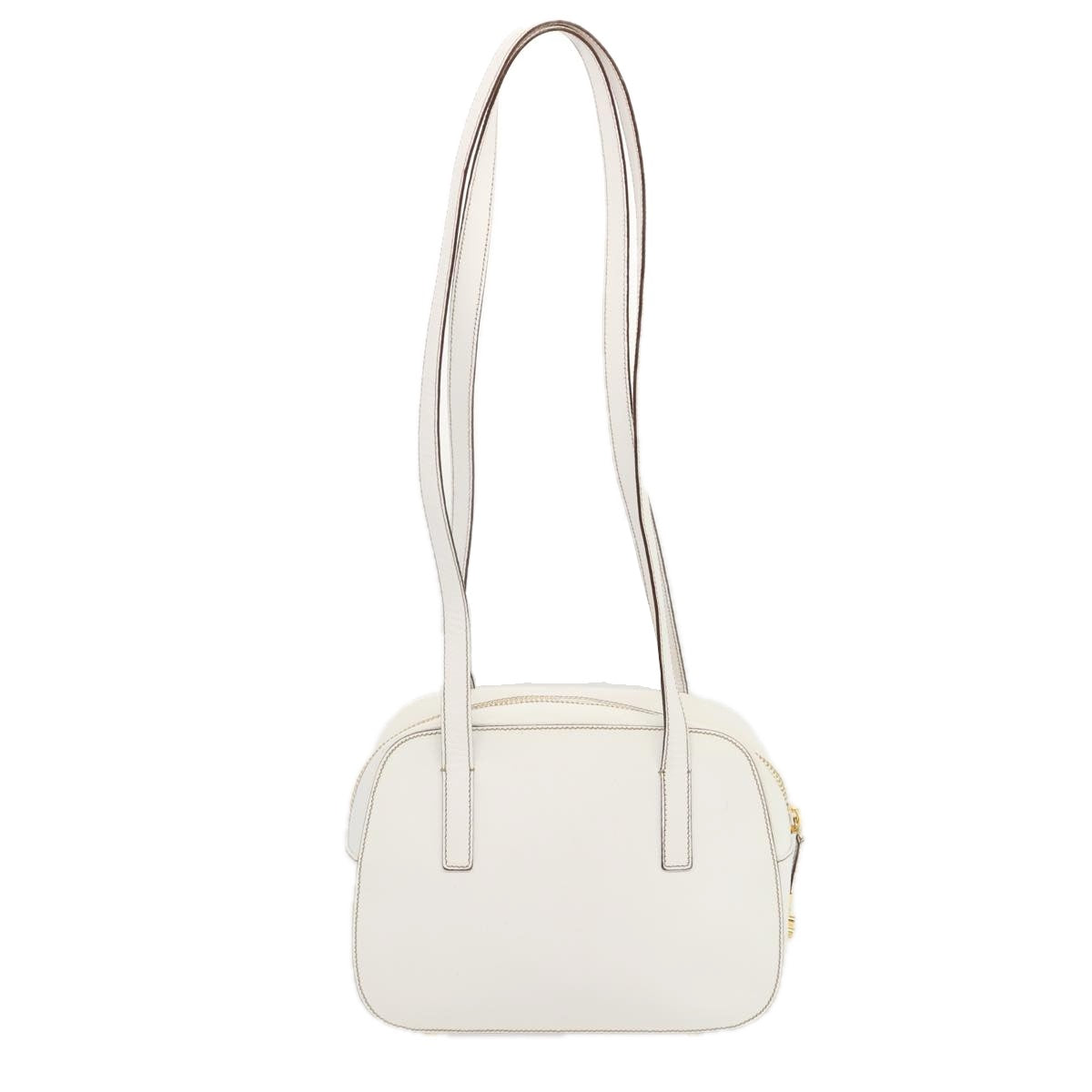 PRADA Safiano leather Shoulder Bag White  bs12825