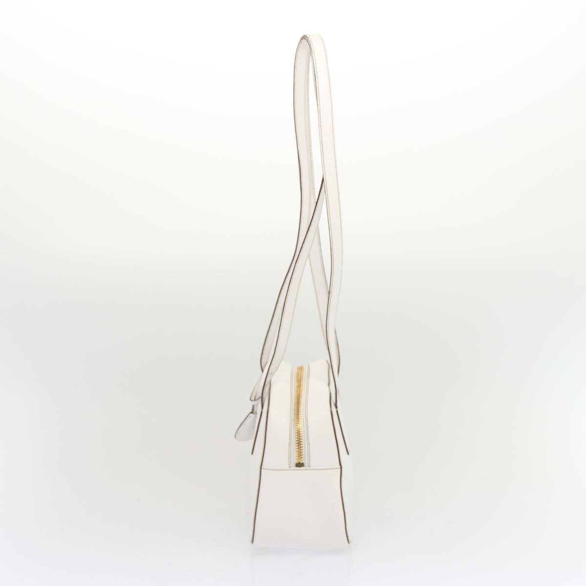 PRADA Safiano leather Shoulder Bag White  bs12825