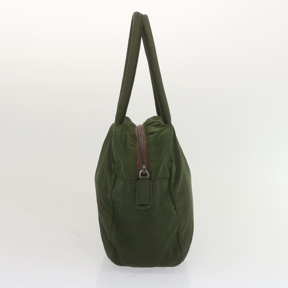 PRADA Hand Bag Nylon Green  bs12826