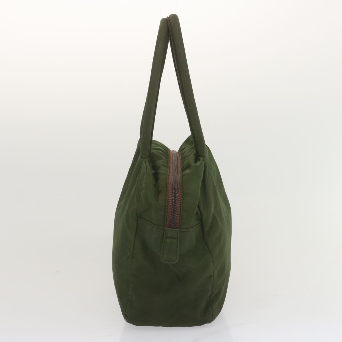 PRADA Hand Bag Nylon Green  bs12826