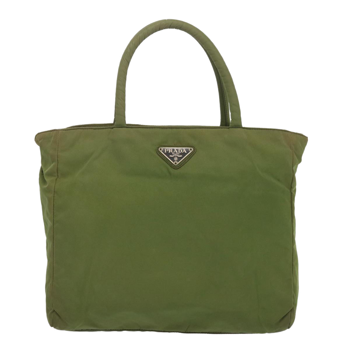 PRADA Hand Bag Nylon Green  bs12827
