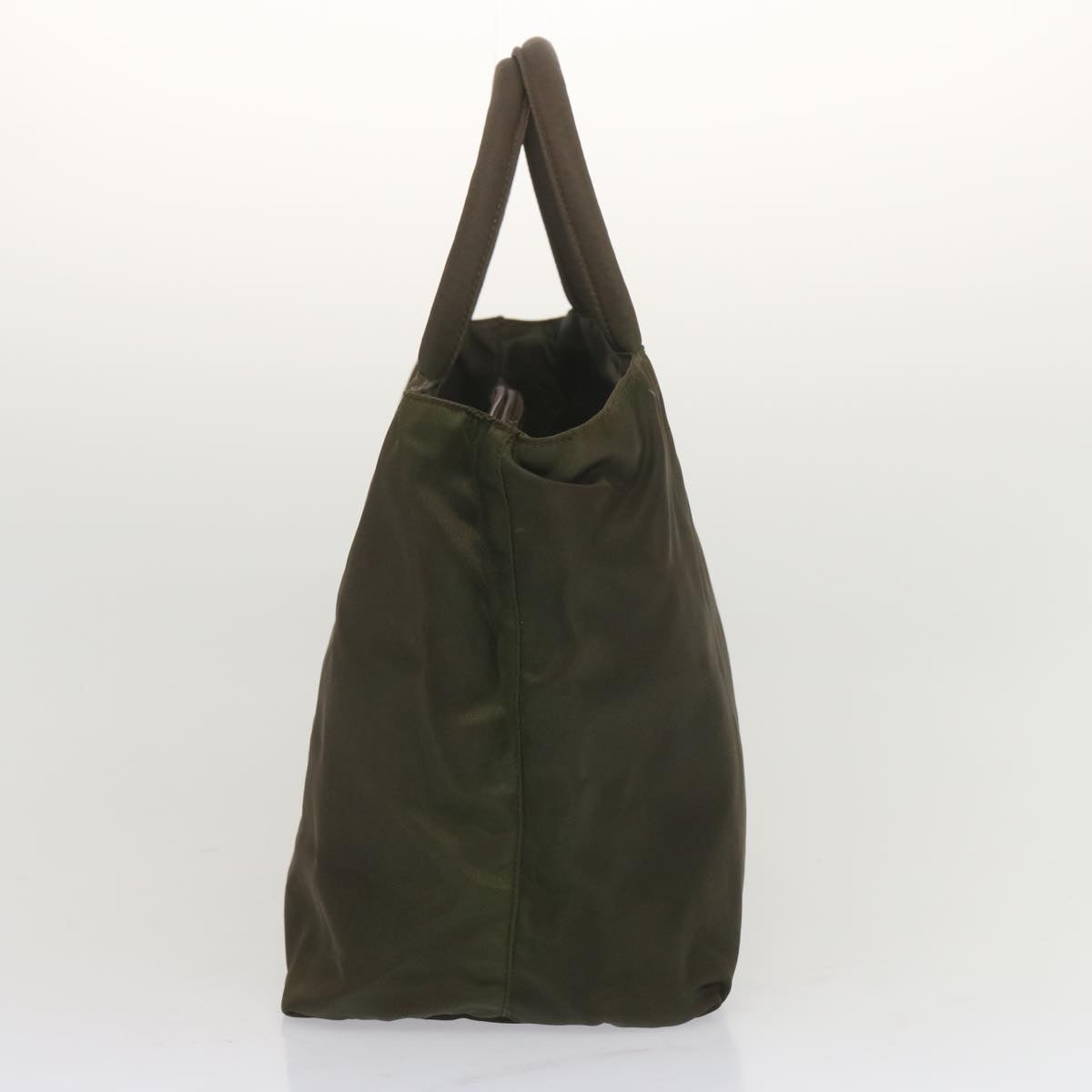 PRADA Hand Bag Nylon Khaki bs12828