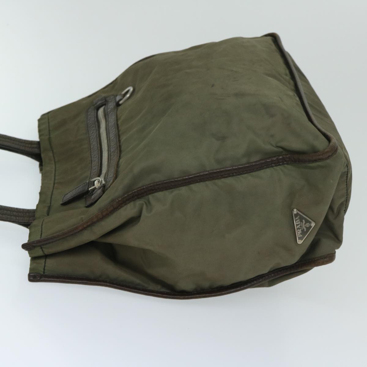 PRADA Tote Bag Nylon Khaki  bs12833