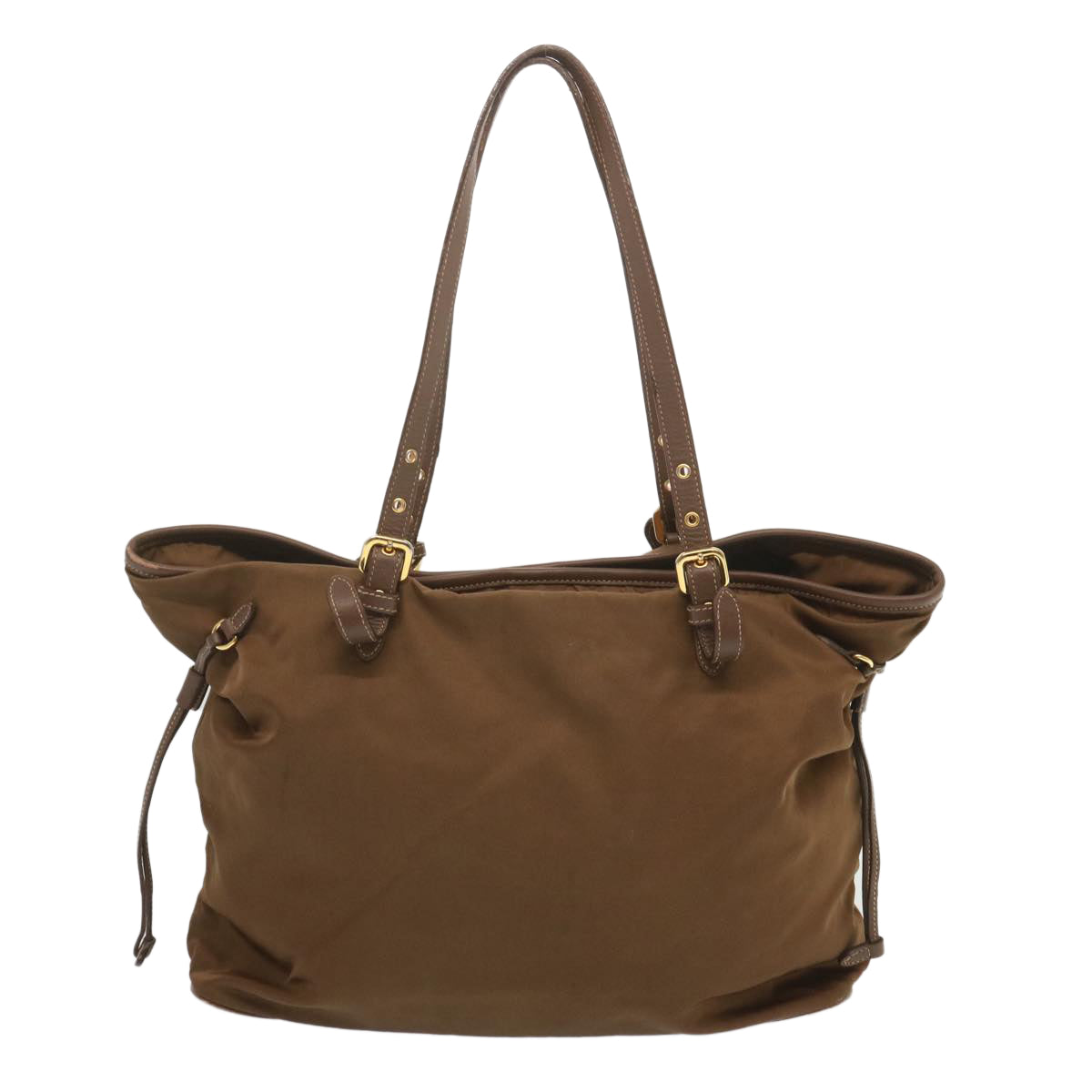 PRADA Tote Bag Nylon Brown bs12834