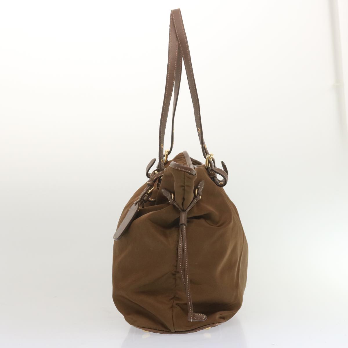 PRADA Tote Bag Nylon Brown bs12834