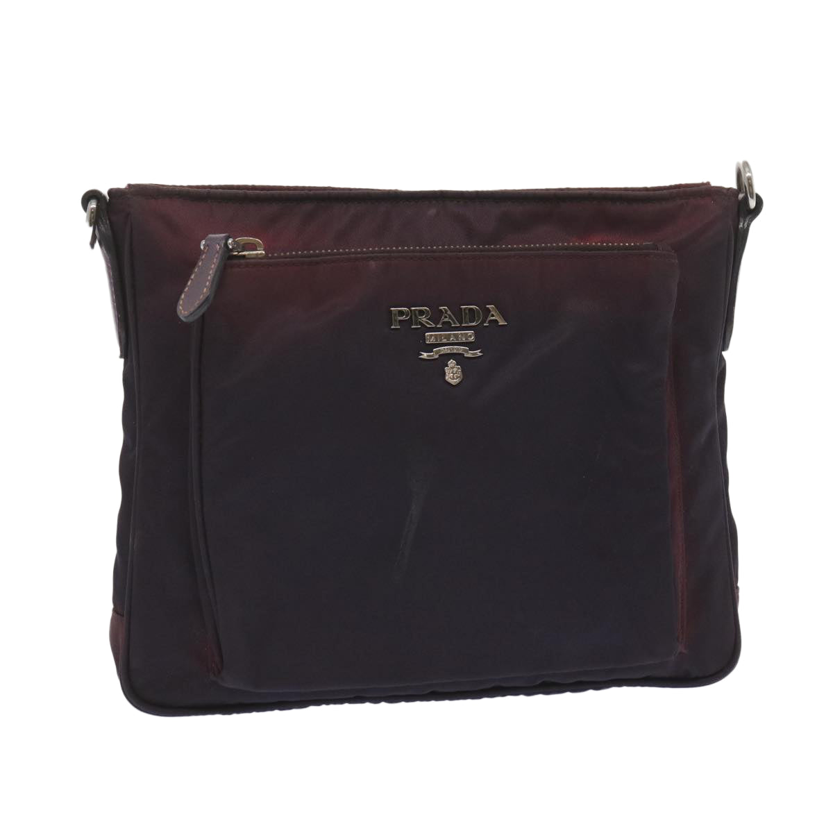 PRADA Shoulder Bag Nylon Purple bs12835