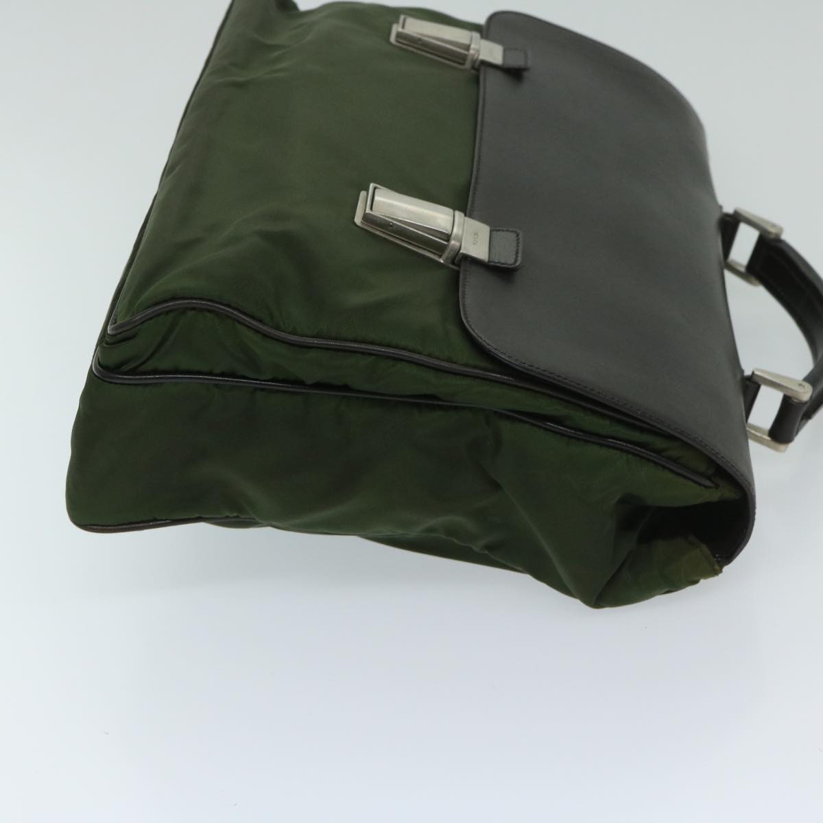 PRADA Business Bag Nylon Khaki  bs12836