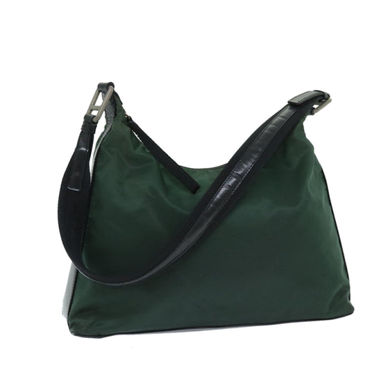 PRADA Shoulder Bag Nylon Green  bs12873