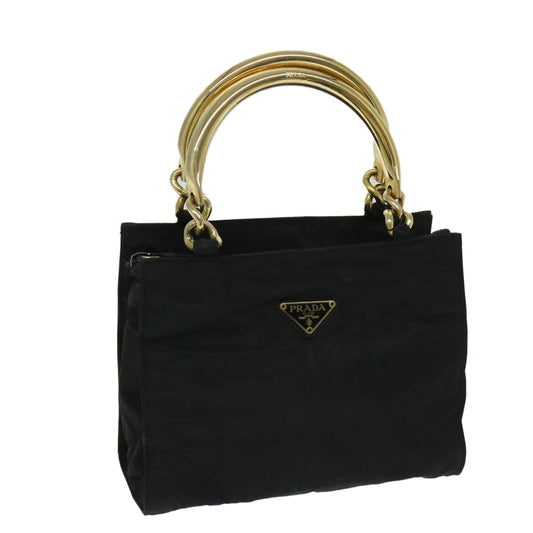 PRADA Hand Bag Nylon Black  bs12898