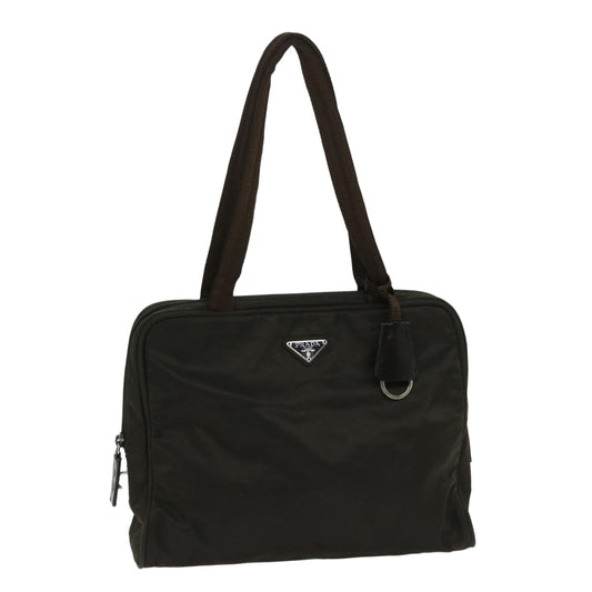 PRADA Shoulder Bag Nylon Khaki  bs12906