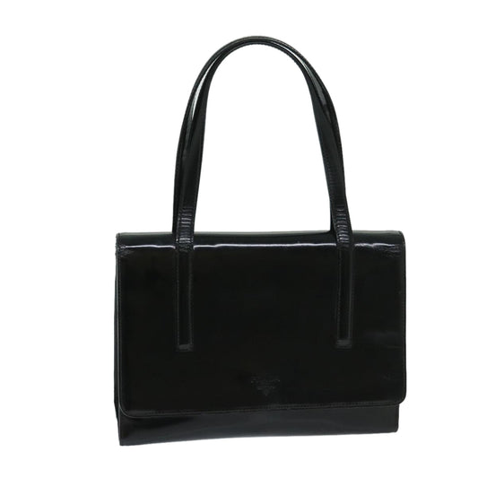 PRADA Hand Bag Patent leather Black  bs12915