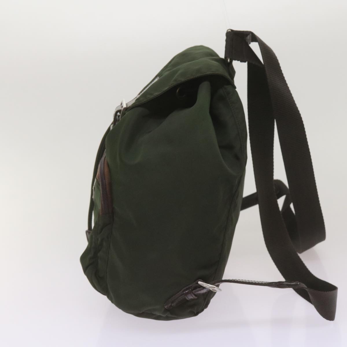 PRADA Backpack Nylon Khaki  bs12919