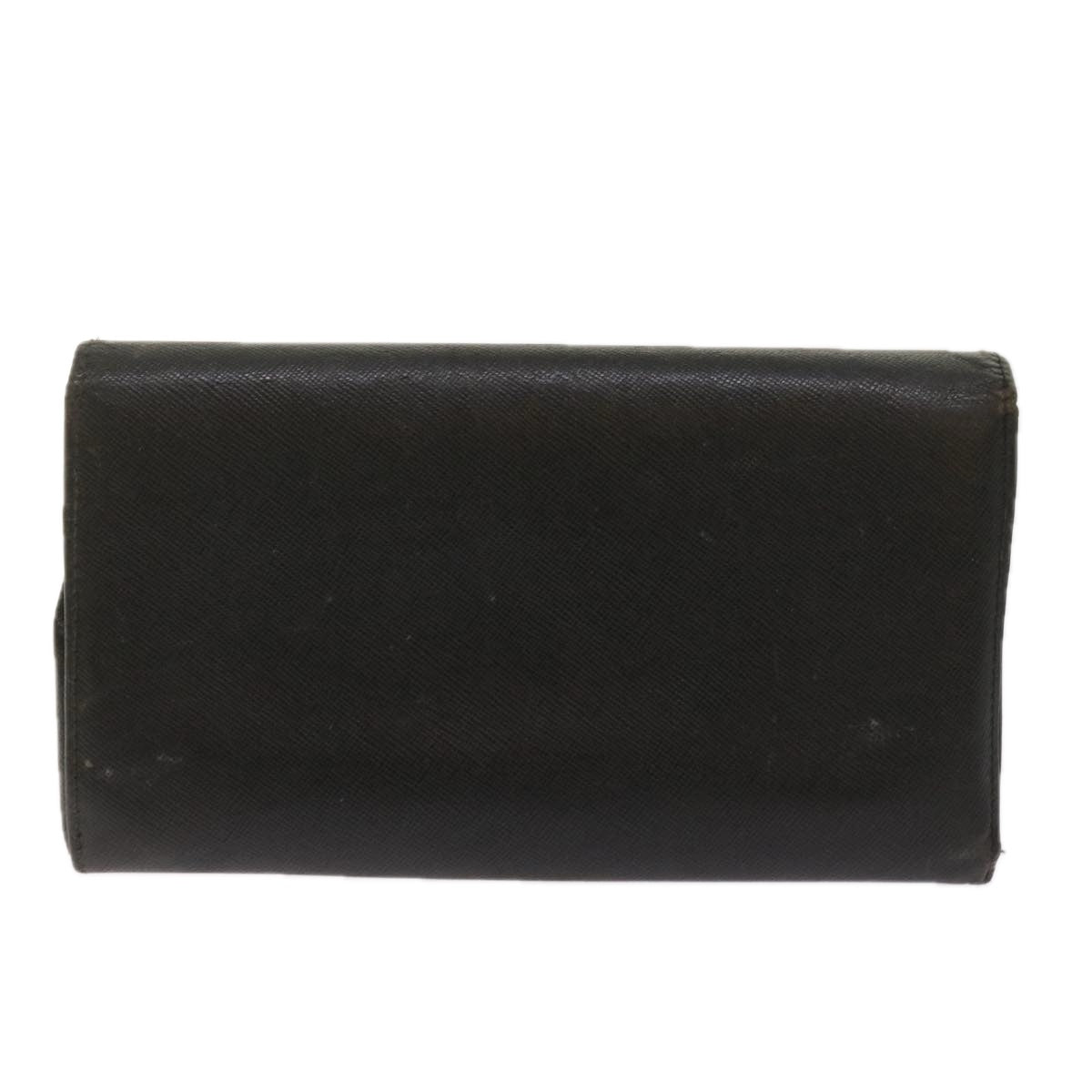 PRADA Wallet Leather nylon 11 pieces Black  bs12980