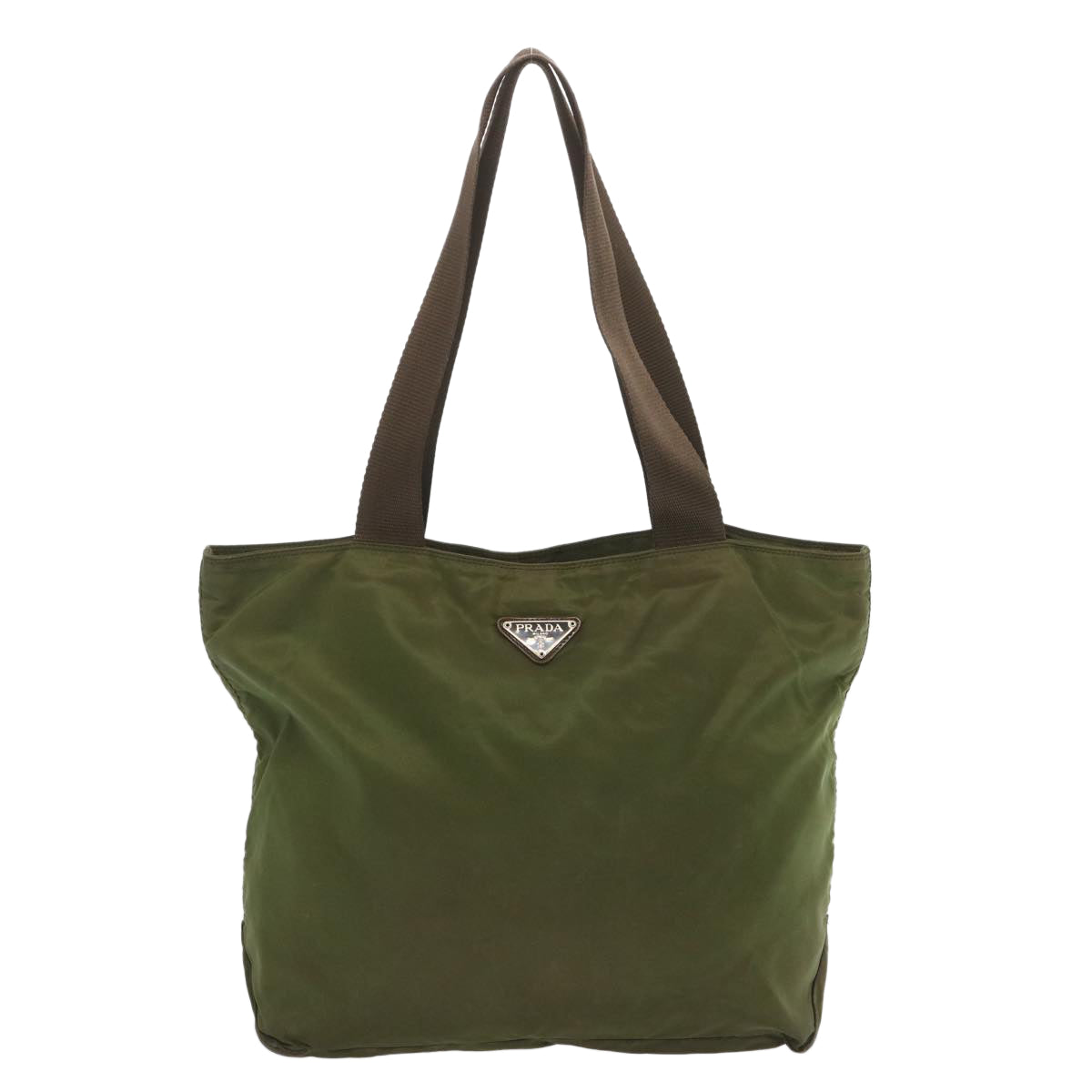 PRADA Tote Bag Nylon Khaki  bs13013